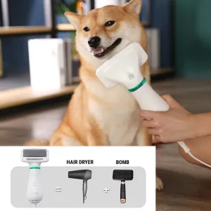 2 in 1 Multi-Functional Grooming Brush Comb Hand Held Dog Dryer