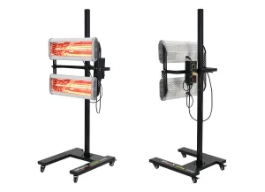 2400W Shortwave Infrared Curing Lamp for Ceramic Coating | Fast & Efficient Cure in 15 Minutes | Reliable NIR Quartz Halogen Lamp | Wide Coverage for Detailing Centers | Precise Control & Stability