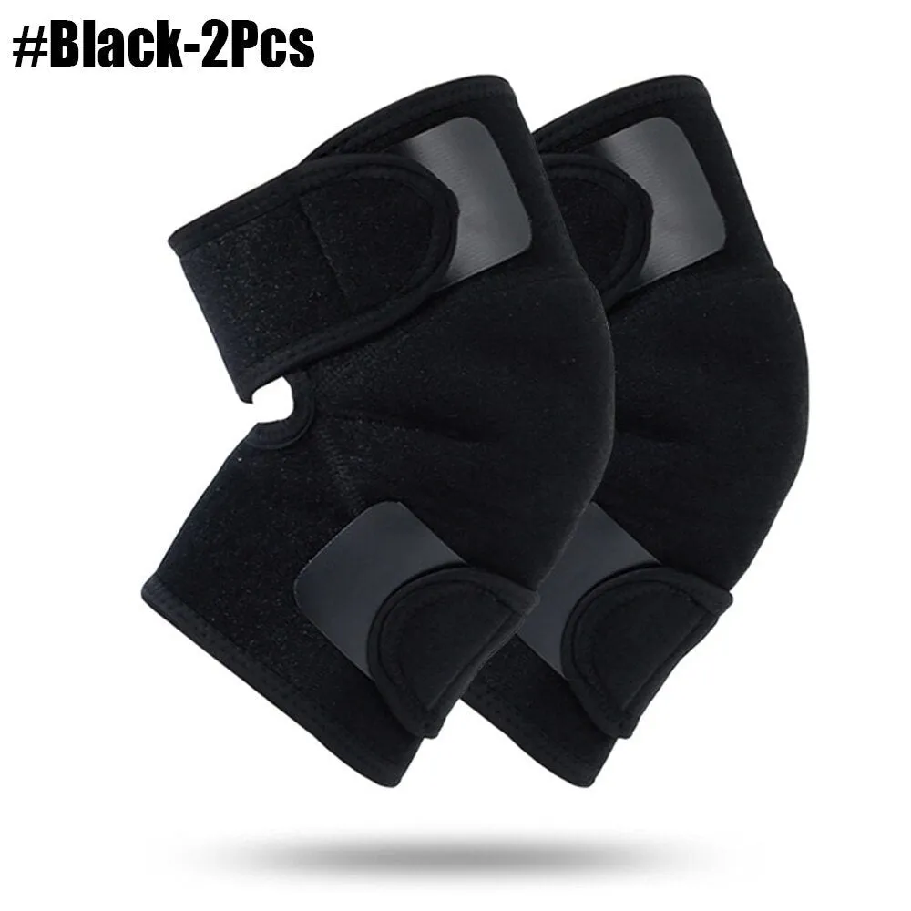 2pcs/pair Adjustable Tourmaline Self-heating Magnetic Therapy Knee Pads