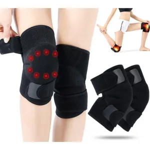 2pcs/pair Adjustable Tourmaline Self-heating Magnetic Therapy Knee Pads