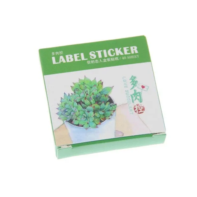 40 PCS / Pack Cute Cats Life Style Mini Style Paper Seal Sticker / Decoration Label