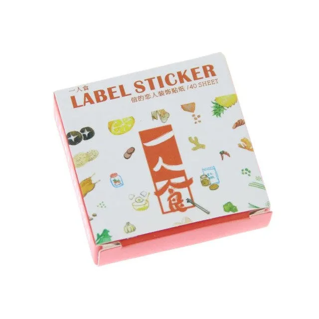 40 PCS / Pack Cute Cats Life Style Mini Style Paper Seal Sticker / Decoration Label