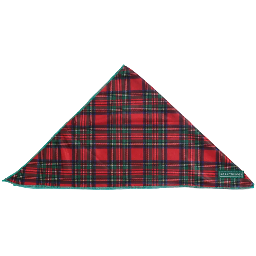 Big & Little Dogs Bandana: Festive Tartan