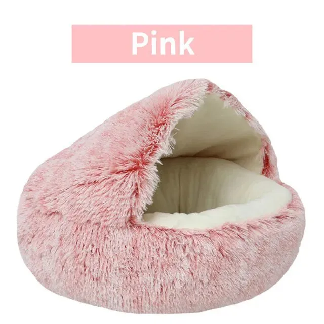 Cozy Round Pet Bed with Cover
