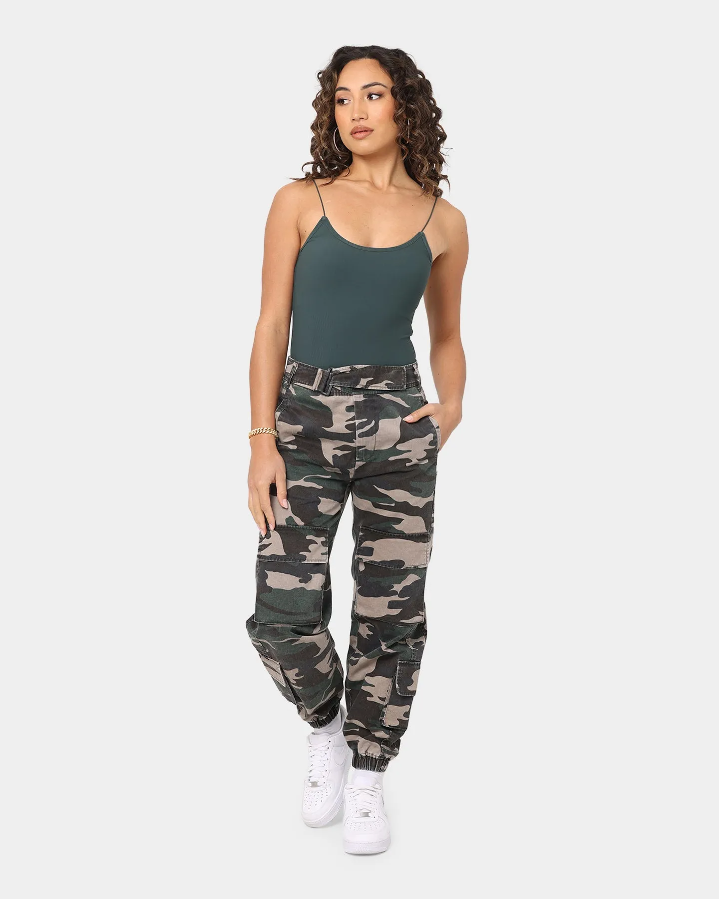 EN ES Women's Bodysuit Khaki