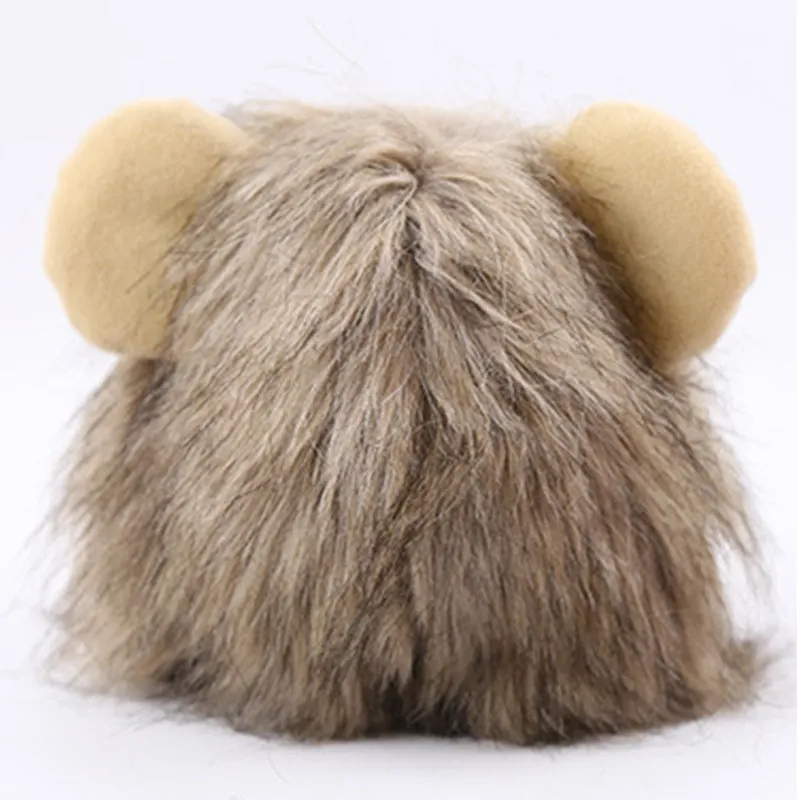 Funny Clothes For Cats Lion Mane  Costume Lion Hair Wig Cap Dog Costumes for Small Dogs Christmas Pet Halloween Costumes