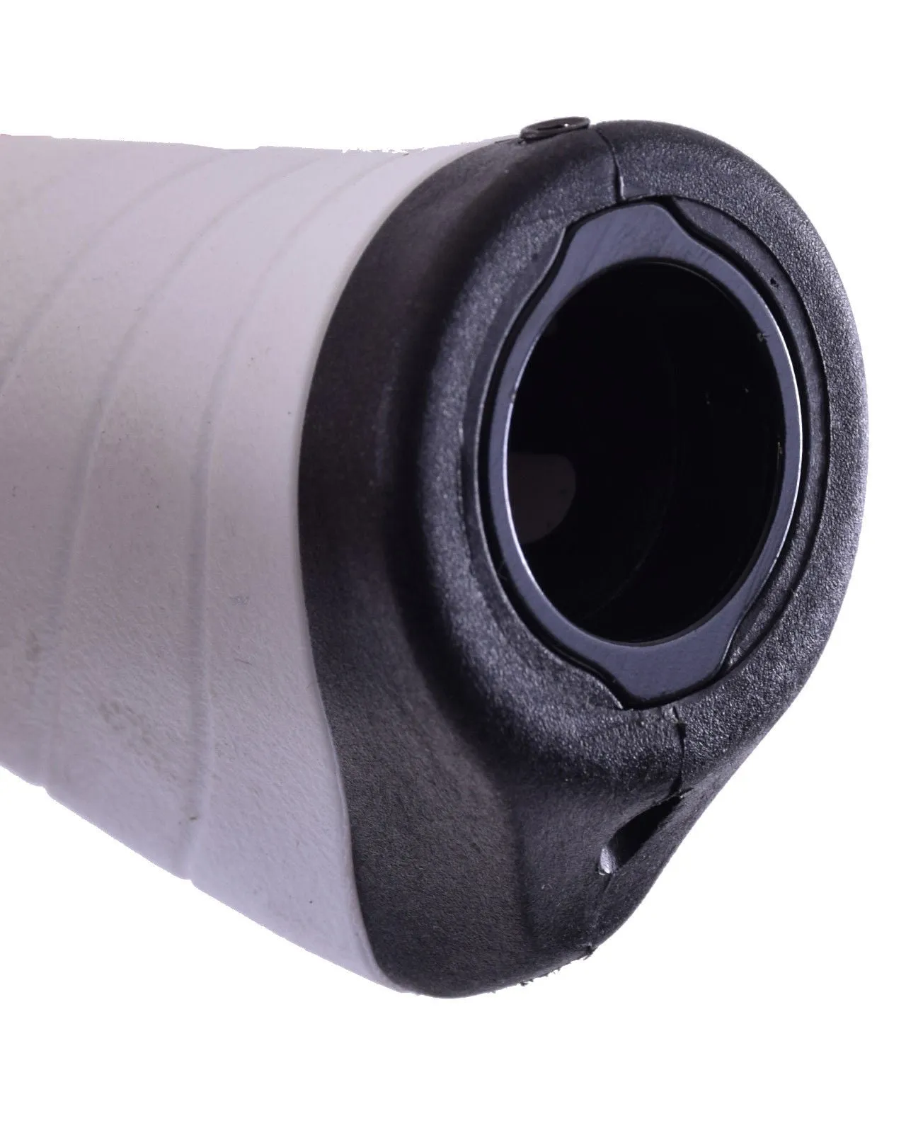 GIANT 92mm BIKE COMFORT HANDLEBAR GRIPS ERGONOMIC LOCK-ON WHITE   BLACK ENDS