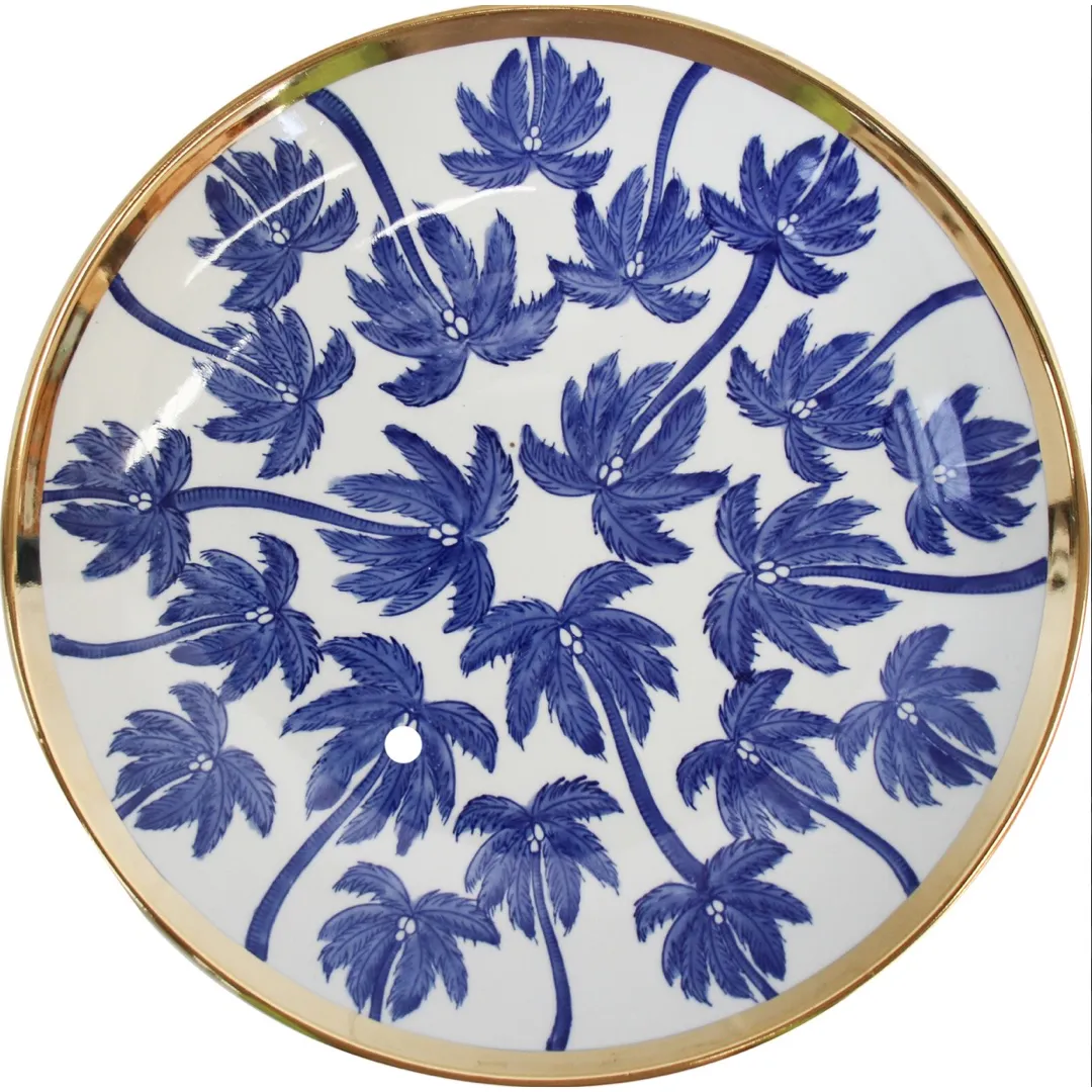 Large Porcelain Round Platter