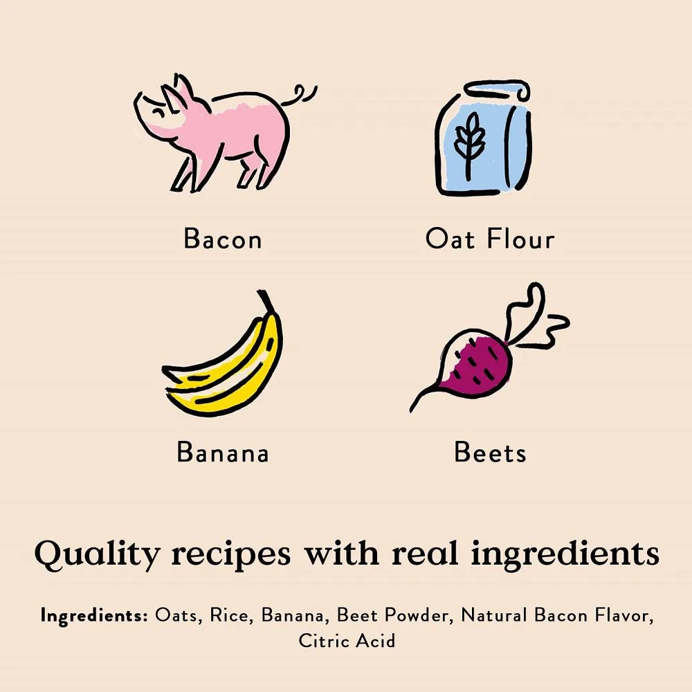 Low Calories Real Food Crispies Banana & Bacon Treats