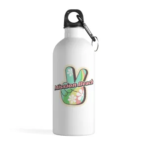 Mission Beach "Peace" Stainless Steel Water Bottle