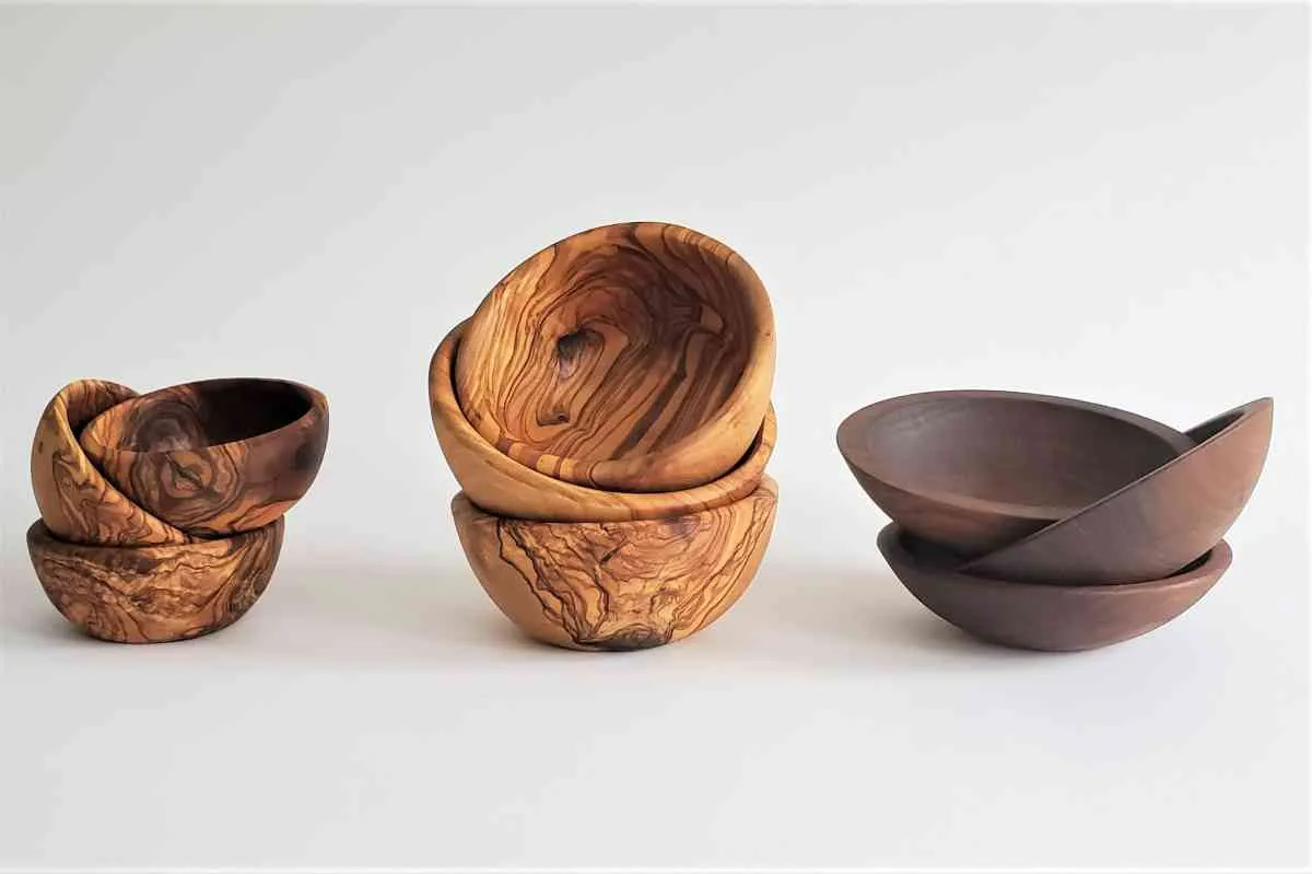 Olive Wood Bowl Not Just Olives and Nuts 5-1/2"