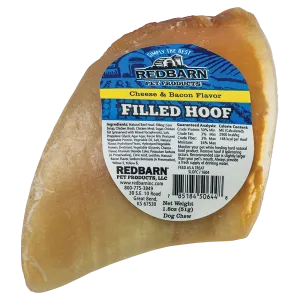 Redbarn Filled Hoof Cheese N’ Bacon Flavor 1.8oz