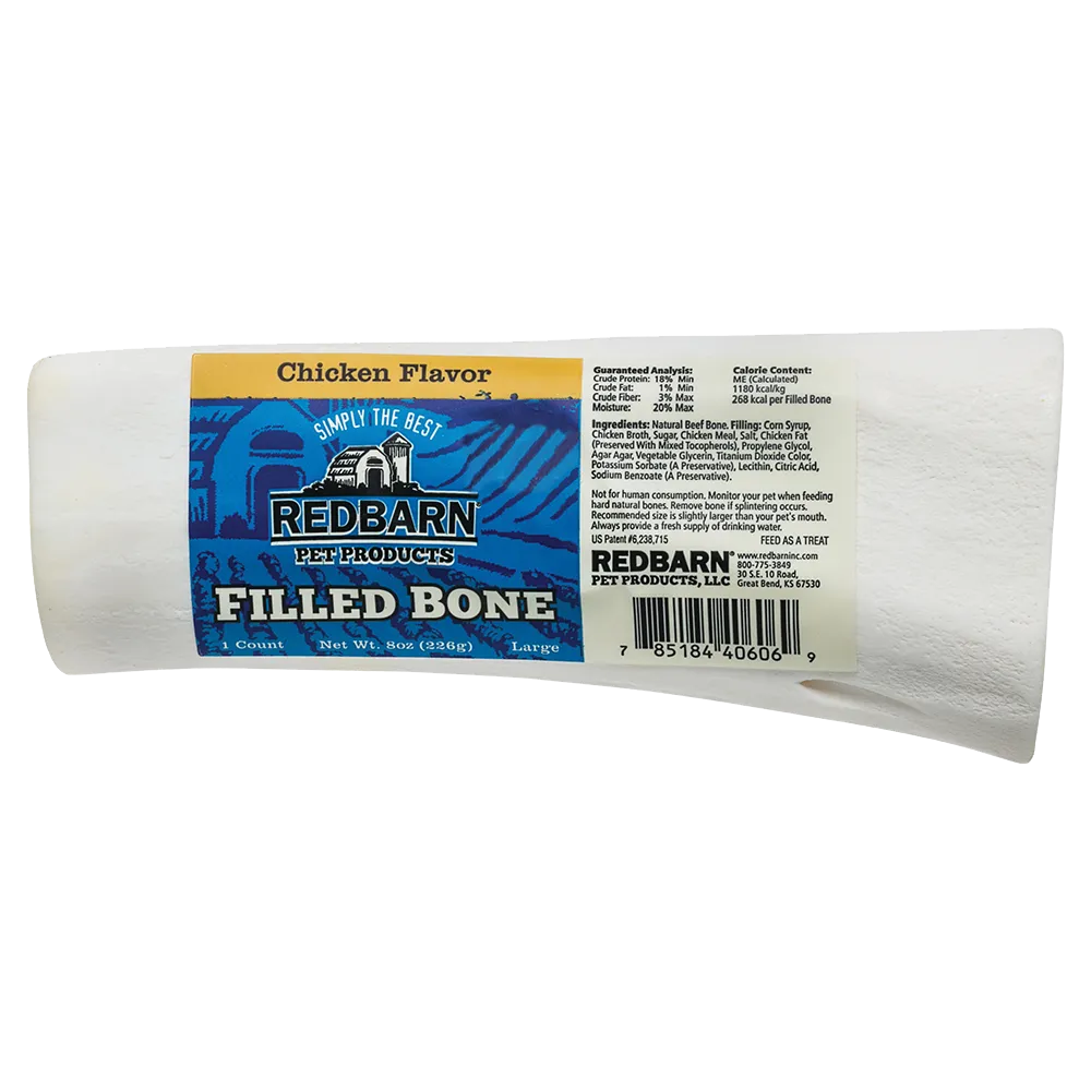 Redbarn Large Filled Bone Chicken Flavor 5oz