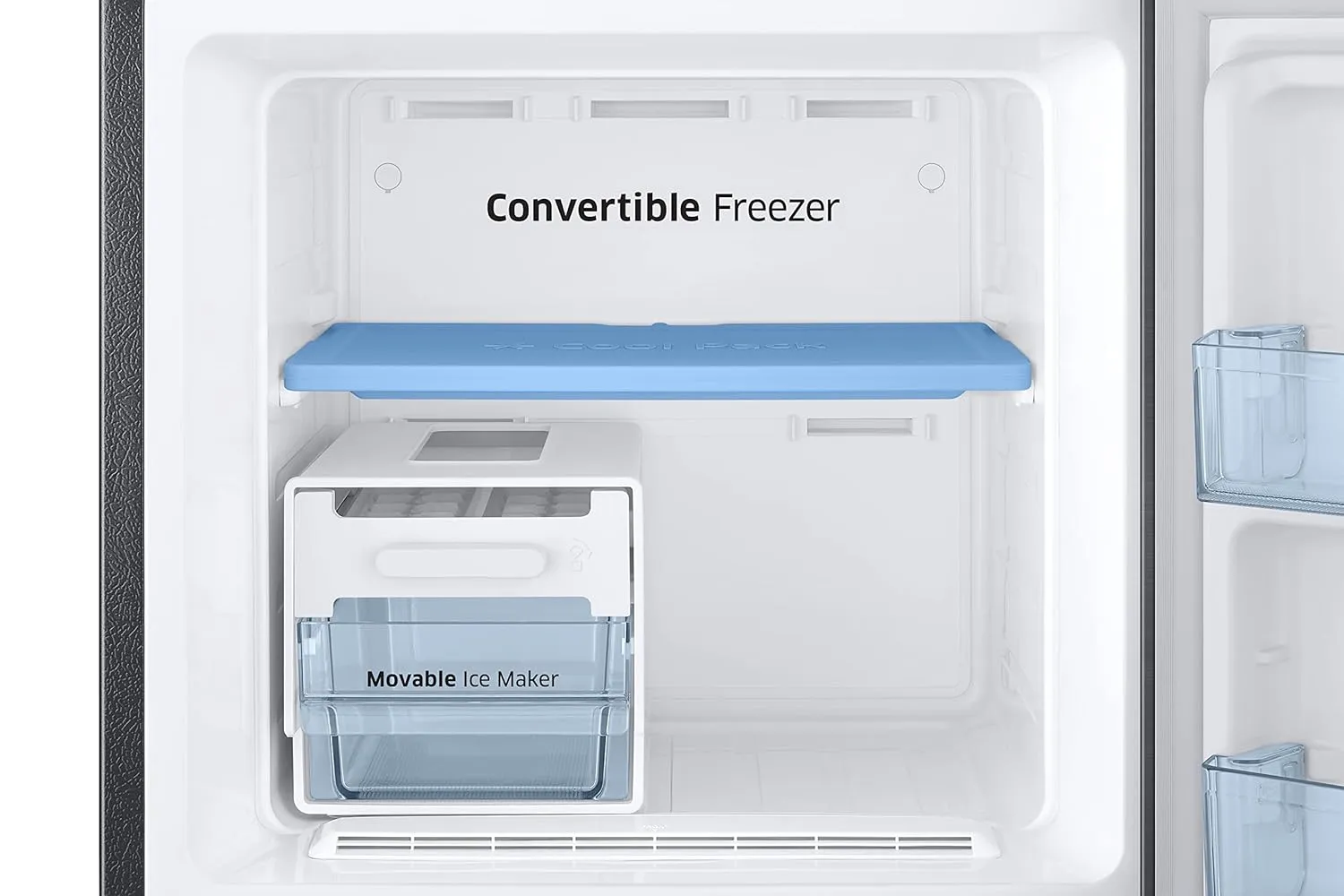 Samsung RT30C3732BX/HL 256L 2 Star Inverter Frost-Free Convertible 3 In 1 Double Door Refrigerator Appliance (Luxe Black )
