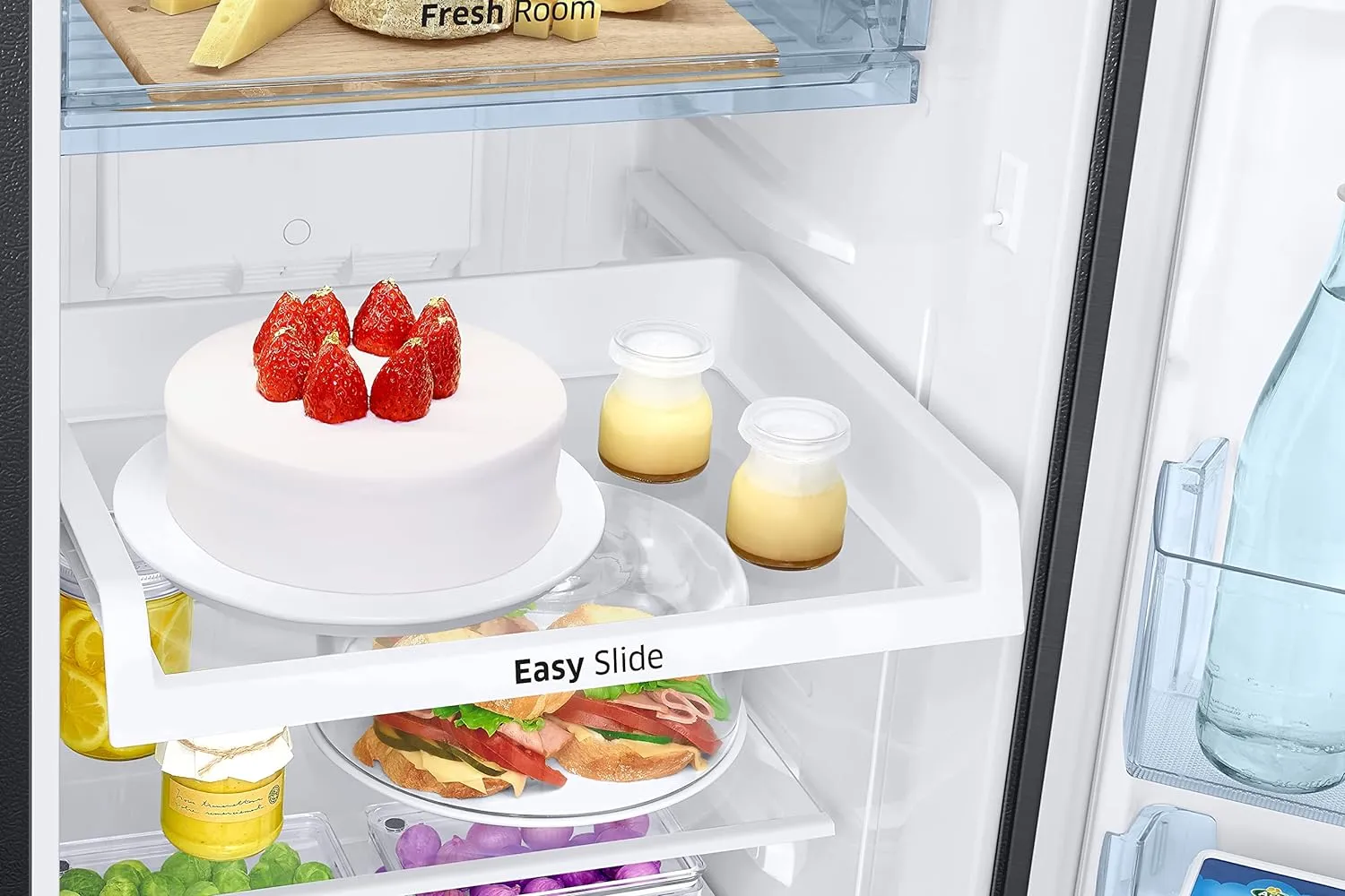 Samsung RT30C3732BX/HL 256L 2 Star Inverter Frost-Free Convertible 3 In 1 Double Door Refrigerator Appliance (Luxe Black )