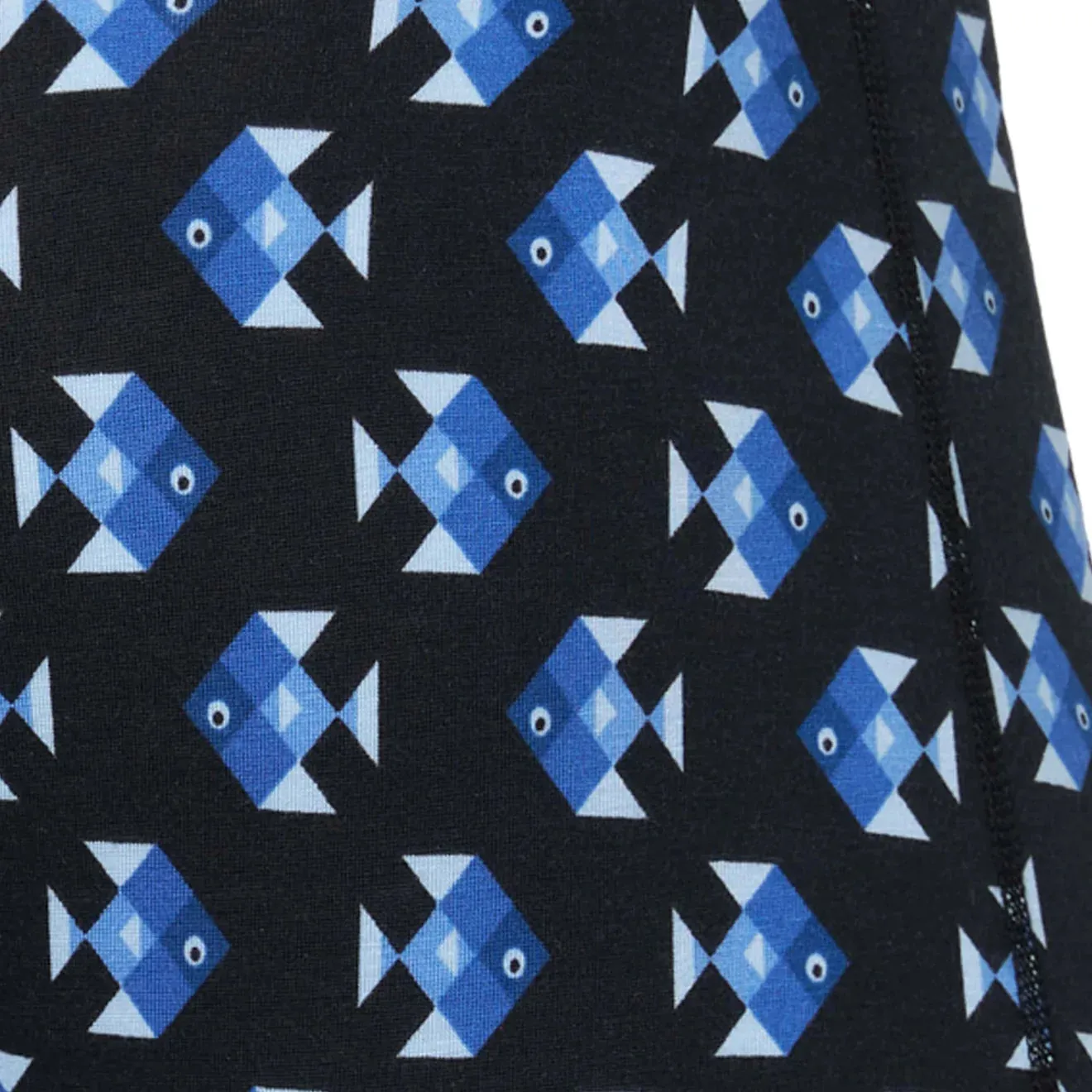 SAXX Droptemp Cooling Cotton Boxer Brief Fly - Aquatic Check - Black - SXBB44 - AQU