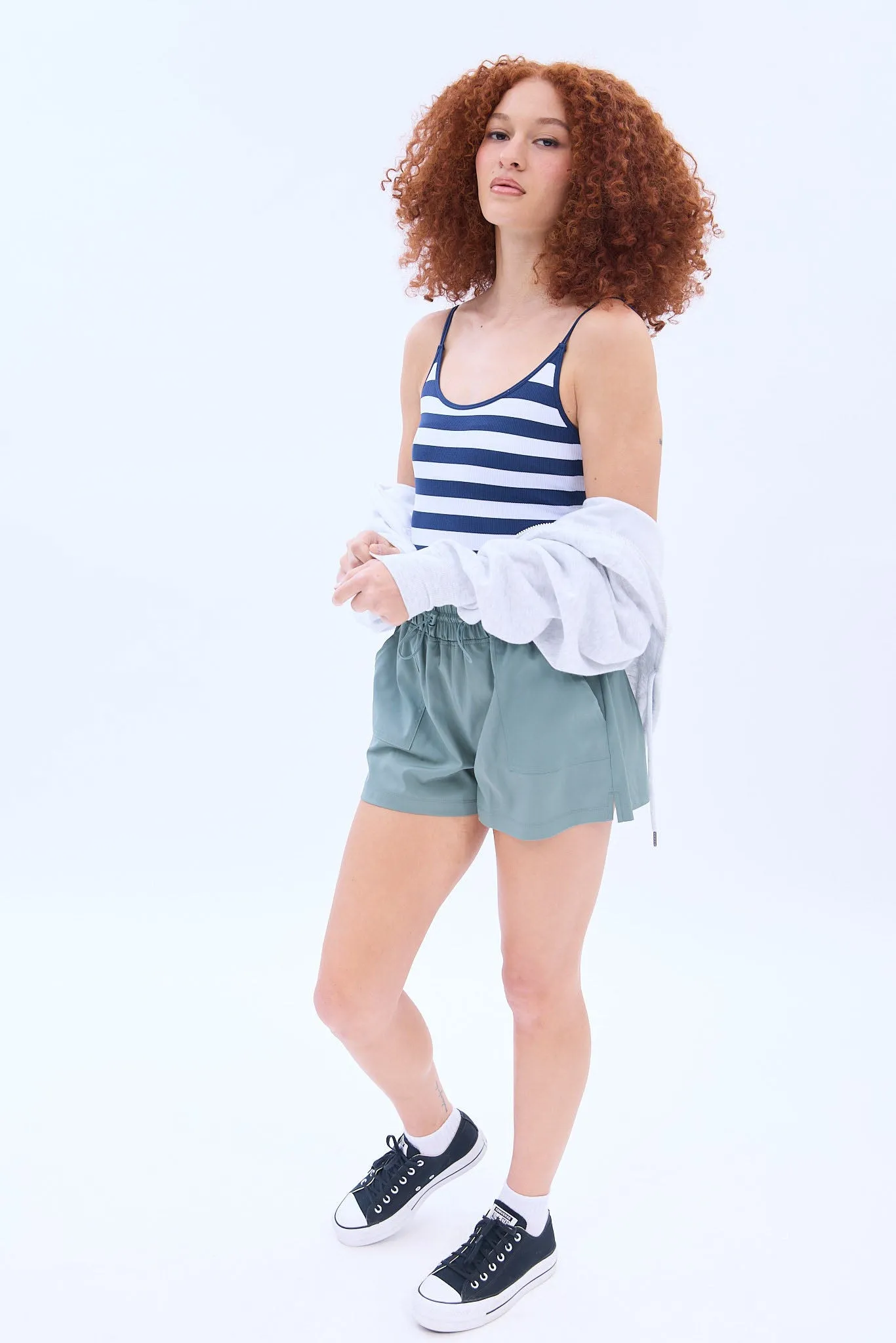 Seamless Bungee Strap Cami Bodysuit